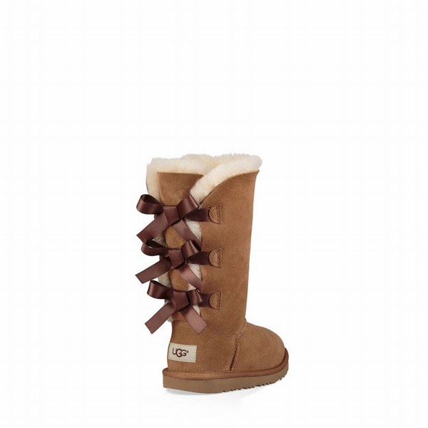 Brown UGG Bailey Bow Tall Ii Boots For Girl | UK 00953
